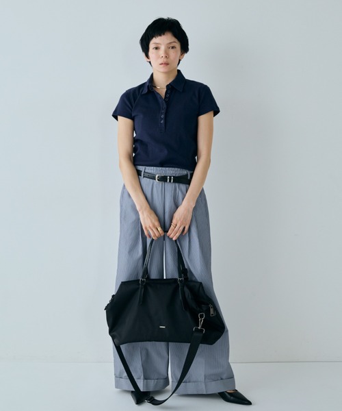 VION(ヴィオン)の「2WAY ナイロンボストンバッグ / 2WAY Nylon Boston Bag(ボストンバッグ・レディース・ブラック・FREE)」の7枚目の写真