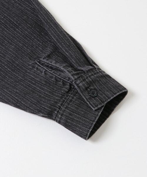 SENSE OF PLACE by URBAN RESEARCH(センスオブプレイスバイアーバンリサーチ)の「ジャガードデニムレギュラーカラーシャツ(シャツ/ブラウス・メンズ・ブラック/インディゴブルー・LARGE/MEDIUM)」の11枚目の写真