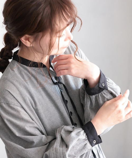 soulberry(ソウルベリー)の「裾に咲くワンピース(ワンピース・レディース・ブラック・M/L/LL/4L/5L)」の3枚目の写真
