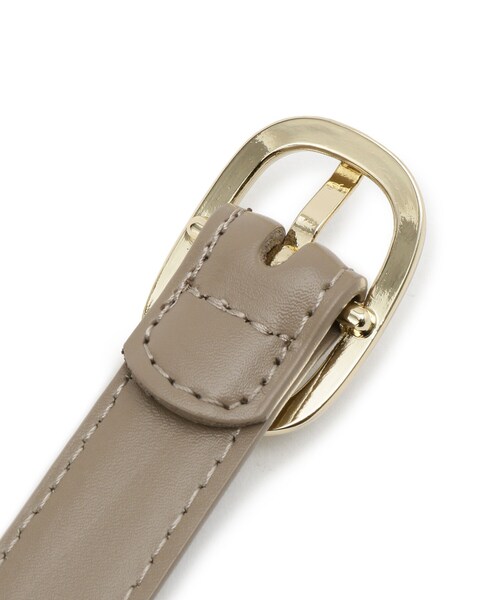 SHOO・LA・RUE（シューラルー）の「シンプル牛革ベルト（2cm巾）（ベルト・レディース・ブラック系3/ブラック/ブラウン系その他/グレー・00）」の8枚目の写真