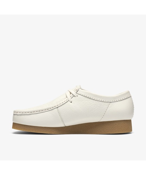 Clarks ワラビーエヴォモカシン WallabeeEVO / ワラビーエヴォ (ホワイトレザー)（モカシン/デッキ