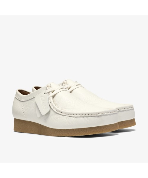 Clarks(クラークス)の「WallabeeEVO / ワラビーエヴォ (ホワイトレザー)(モカシン/デッキシューズ・メンズ・ホワイト・UK6/UK6.5/UK7/UK7.5/UK8/UK8.5/UK9/UK9.5/UK10/UK10.5/UK11)」の4枚目の写真