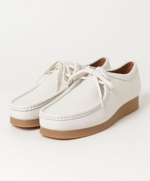 Clarks(クラークス)の「WallabeeEVO / ワラビーエヴォ (ホワイトレザー)(モカシン/デッキシューズ・メンズ・ホワイト・UK6/UK6.5/UK7/UK7.5/UK8/UK8.5/UK9/UK9.5/UK10/UK10.5/UK11)」の13枚目の写真
