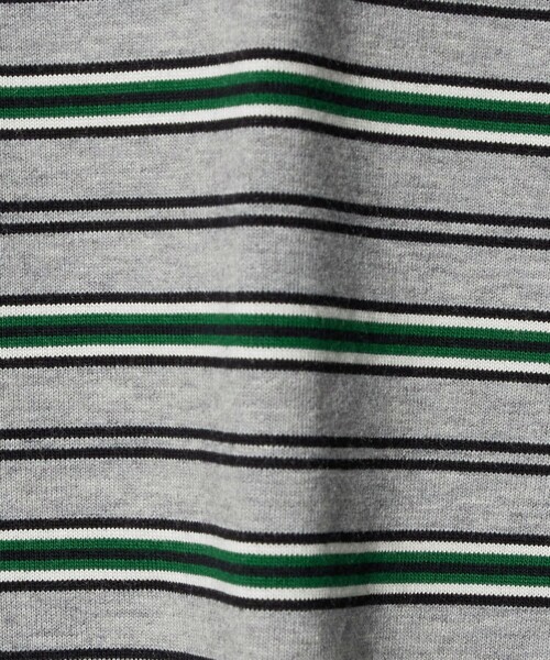 green label relaxing（グリーンレーベルリラクシング）の「マルチボーダー Tシャツ / キッズ  100cm-160cm（Tシャツ/カットソー・キッズ・グレー系/ネイビー/ライトグレー・150cm/160cm/120cm/140cm/110cm/100cm/130cm）」の7枚目の写真