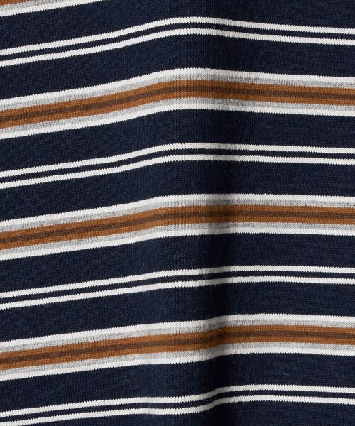 green label relaxing（グリーンレーベルリラクシング）の「マルチボーダー Tシャツ / キッズ  100cm-160cm（Tシャツ/カットソー・キッズ・グレー系/ネイビー/ライトグレー・150cm/160cm/120cm/140cm/110cm/100cm/130cm）」の11枚目の写真