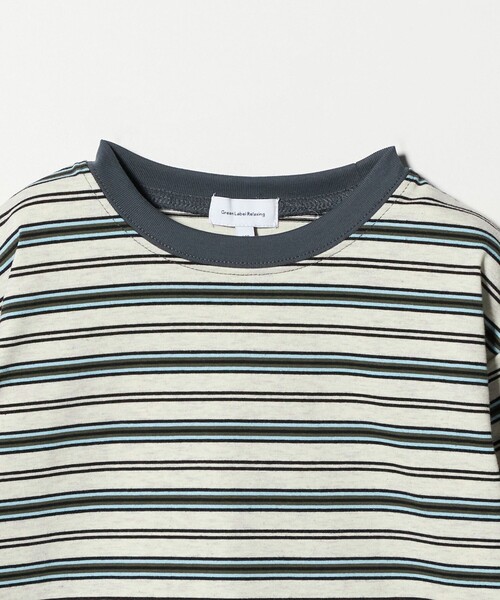green label relaxing（グリーンレーベルリラクシング）の「マルチボーダー Tシャツ / キッズ  100cm-160cm（Tシャツ/カットソー・キッズ・グレー系/ネイビー/ライトグレー・150cm/160cm/120cm/140cm/110cm/100cm/130cm）」の13枚目の写真