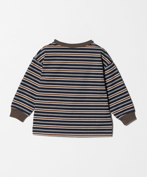 green label relaxing（グリーンレーベルリラクシング）の「マルチボーダー Tシャツ / キッズ  100cm-160cm（Tシャツ/カットソー・キッズ・グレー系/ネイビー/ライトグレー・150cm/160cm/120cm/140cm/110cm/100cm/130cm）」の16枚目の写真