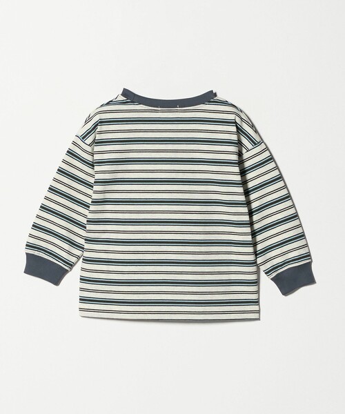 green label relaxing（グリーンレーベルリラクシング）の「マルチボーダー Tシャツ / キッズ  100cm-160cm（Tシャツ/カットソー・キッズ・グレー系/ネイビー/ライトグレー・150cm/160cm/120cm/140cm/110cm/100cm/130cm）」の19枚目の写真