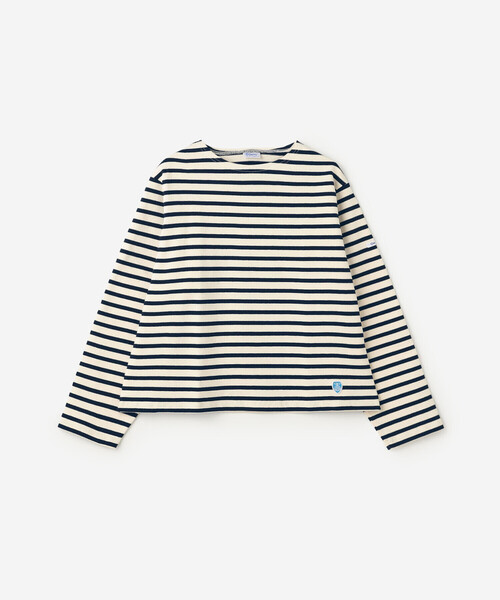 ORCIVAL（オーシバル）の「ORCIVAL | コットンロード クルーネック ワイドフレンチバスクTシャツ WOMEN（Tシャツ/カットソー・レディース・イエロー系その他/グレー系その他/ピンク系その他/ブルー系その他2/ホワイト系その他5/ブラウン系その他2/レッド系その他/ブルー系その他・1）」の2枚目の写真