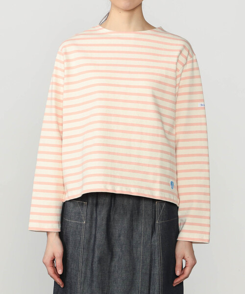 ORCIVAL（オーシバル）の「ORCIVAL | コットンロード クルーネック ワイドフレンチバスクTシャツ WOMEN（Tシャツ/カットソー・レディース・イエロー系その他/グレー系その他/ピンク系その他/ブルー系その他2/ホワイト系その他5/ブラウン系その他2/レッド系その他/ブルー系その他・1）」の16枚目の写真