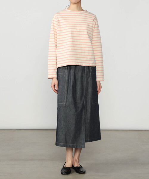 ORCIVAL（オーシバル）の「ORCIVAL | コットンロード クルーネック ワイドフレンチバスクTシャツ WOMEN（Tシャツ/カットソー・レディース・イエロー系その他/グレー系その他/ピンク系その他/ブルー系その他2/ホワイト系その他5/ブラウン系その他2/レッド系その他/ブルー系その他・1）」の19枚目の写真