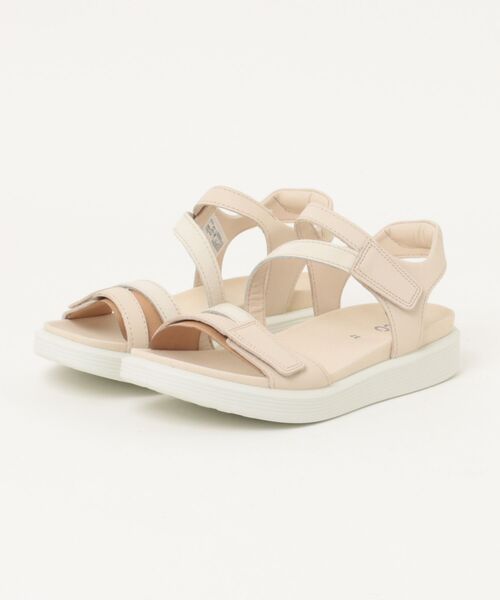 ECCO(エコー)の「ECCO やさしい履き心地 SOFT SANDAL レディース 本革 サンダル(サンダル・レディース・ベージュ・37)」の1枚目の写真