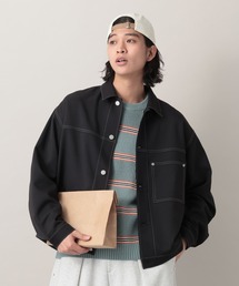 RAGEBLUE | Design Stitch Short Jacket/配色ステッチショートジャケット【セットアップ対応】(ブルゾン)