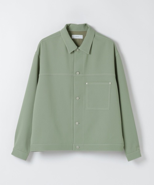 RAGEBLUE（レイジブルー）の「Design Stitch Short Jacket/配色ステッチショートジャケット【セットアップ対応】（ブルゾン・メンズ・ブラック/ライトグリーン/ホワイト・MEDIUM/SMALL/LARGE）」の4枚目の写真