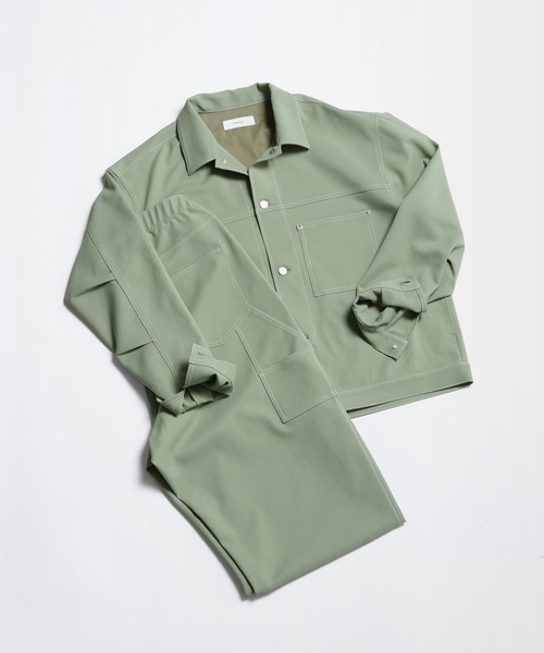 RAGEBLUE（レイジブルー）の「Design Stitch Short Jacket/配色ステッチショートジャケット【セットアップ対応】（ブルゾン・メンズ・ブラック/ライトグリーン/ホワイト・MEDIUM/SMALL/LARGE）」の8枚目の写真