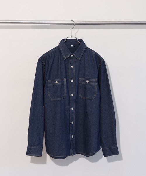 CORPUS TOKYO(コーパス トーキョー)の「オーバーサイズ デニムシャツ(シャツ/ブラウス・レディース・ネイビー/ブルー・L/M)」の21枚目の写真