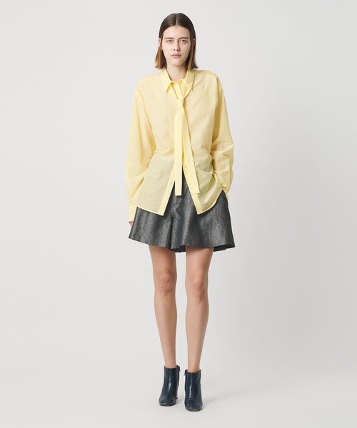 AEWEN MATOPH(イウエン マトフ)の「<AEWEN MATOPH>コットンシルク ボウタイシャツ ‐ ウォッシャブル ‐(シャツ/ブラウス・レディース・オフホワイト/ライトブルー/イエロー・FREE)」の6枚目の写真