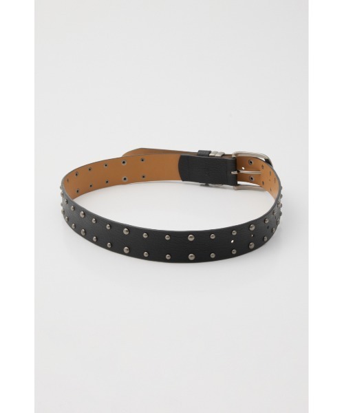 SLY(スライ)の「SPLIT LEATHER STUDS BELT スプリットレザースタッズベルト(ベルト・レディース・ブラック・FREE)」の3枚目の写真