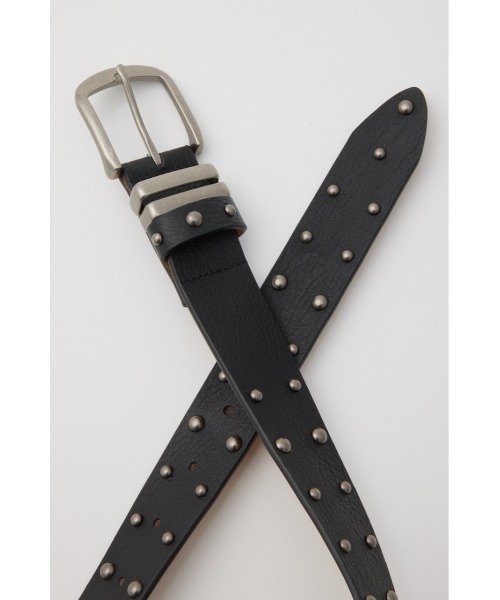 SLY(スライ)の「SPLIT LEATHER STUDS BELT スプリットレザースタッズベルト(ベルト・レディース・ブラック・FREE)」の6枚目の写真