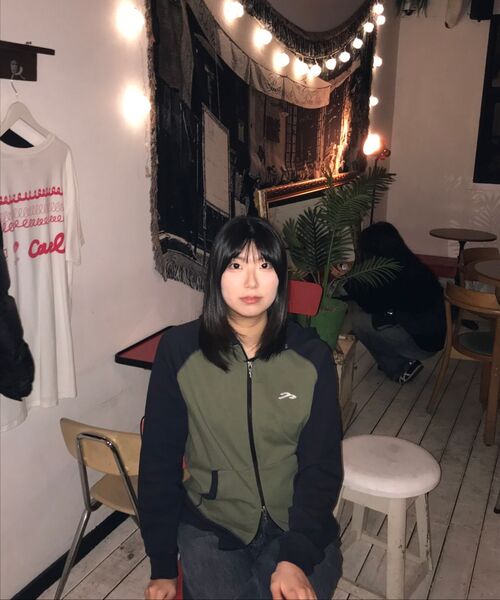 TANSANMAGNESIUM(タンサン マグネシウム)の「リンガーフードジップアップ (カーキ/ネイビー)(パーカー・レディース・その他・MEDIUM/SMALL)」の8枚目の写真