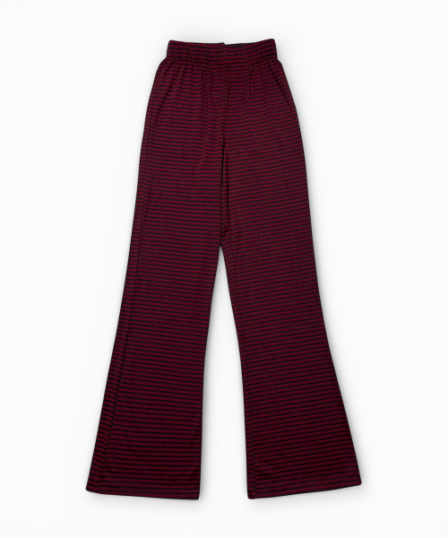 BORN SLIPPY(ボーンスリッピー)の「Stripe Flare Lounge Pants (Red)(スウェットパンツ・レディース・その他・FREE)」の1枚目の写真