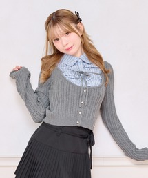 apres jour（アプレジュール）の「シャツドッキングニット（ニット/セーター）」