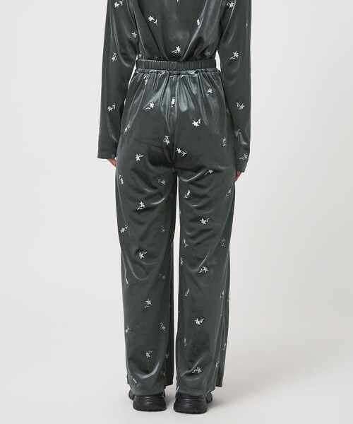 CITEN（シテン）の「＜CITEN＞ベロアエンブロイダリーカットパンツ（その他パンツ・レディース・ダークグリーン/オリーブ・M/S）」の22枚目の写真
