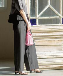 OPAQUE.CLIP | 美脚ストレッチストレートワイドパンツ【洗濯機OK】(その他パンツ)