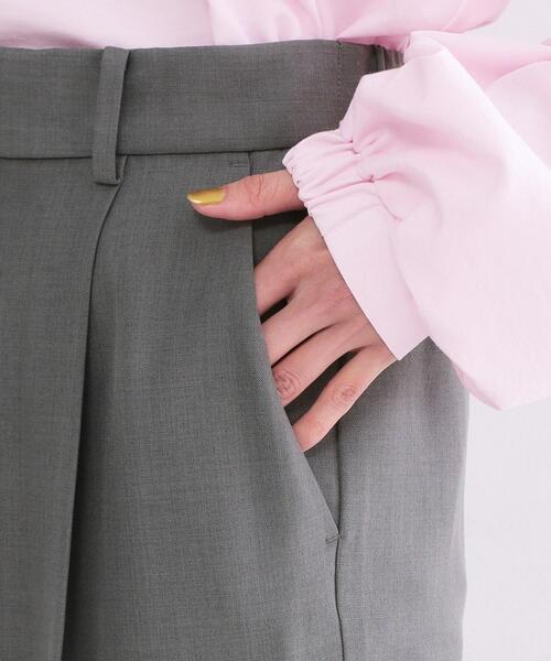 OPAQUE.CLIP（オペークドットクリップ）の「美脚ストレッチストレートワイドパンツ【洗濯機OK】（その他パンツ・レディース・ブラック/ダークグレー/ライトベージュ・40/38/36）」の10枚目の写真