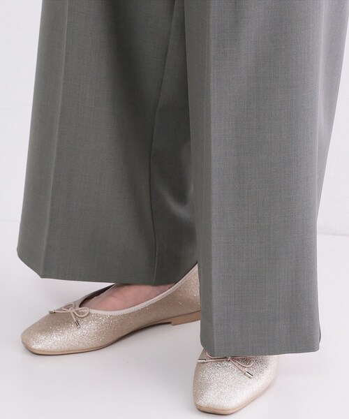 OPAQUE.CLIP（オペークドットクリップ）の「美脚ストレッチストレートワイドパンツ【洗濯機OK】（その他パンツ・レディース・ブラック/ダークグレー/ライトベージュ・40/38/36）」の12枚目の写真