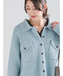 Te chichi | メランジ衿ニットジャケット(カーディガン/ボレロ)