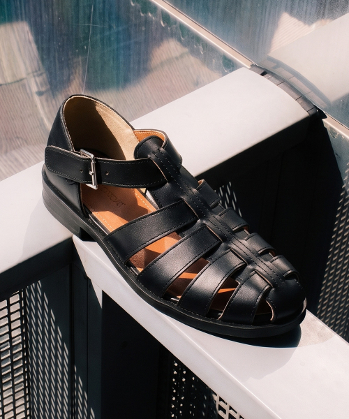 FIRENZE ATELIER（フィレンツェアトリエ）の「[SECOND.A] ユニセックスハンドメイドフィッシャーマンサンダル2NDS011B [ブラック]（サンダル・レディース・その他・23cm/25cm/26cm/27cm/28cm）」の9枚目の写真
