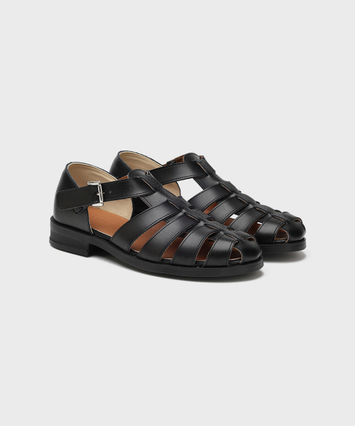 FIRENZE ATELIER（フィレンツェアトリエ）の「[SECOND.A] ユニセックスハンドメイドフィッシャーマンサンダル2NDS011B [ブラック]（サンダル・レディース・その他・23cm/25cm/26cm/27cm/28cm）」の14枚目の写真