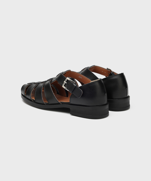 FIRENZE ATELIER（フィレンツェアトリエ）の「[SECOND.A] ユニセックスハンドメイドフィッシャーマンサンダル2NDS011B [ブラック]（サンダル・レディース・その他・23cm/25cm/26cm/27cm/28cm）」の13枚目の写真