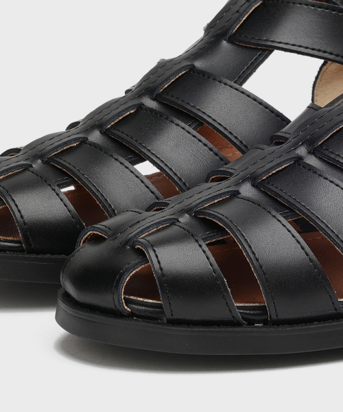 FIRENZE ATELIER（フィレンツェアトリエ）の「[SECOND.A] ユニセックスハンドメイドフィッシャーマンサンダル2NDS011B [ブラック]（サンダル・レディース・その他・23cm/25cm/26cm/27cm/28cm）」の11枚目の写真