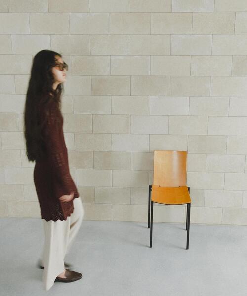 N.(N. Natural Beauty Basic)(エヌエヌナチュラルビューティーベーシック)の「透かし編みニットミニワンピース(ワンピース・レディース・ブラック/ブラウン/オフホワイト・フリ-)」の22枚目の写真