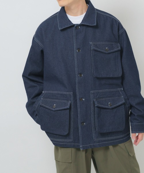 ITEMS URBANRESEARCH（アイテムズ アーバンリサーチ）の「デニム カバーオール（カバーオール・メンズ・ブラック/ネイビー/ブルー・MEDIUM/LARGE）」の14枚目の写真