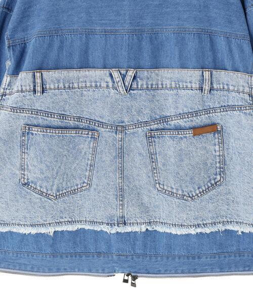 AULA AILA（アウラアイラ）の「AULA AILA/アウラアイラ/4WAY DENIM JACKET（デニムジャケット・レディース・ブラック/ブルー・0）」の5枚目の写真