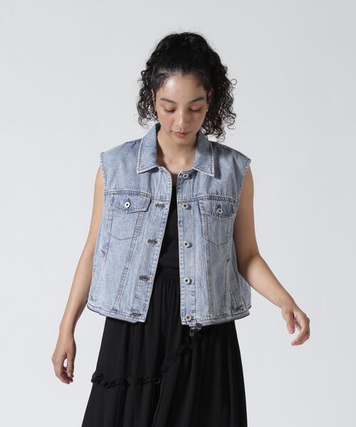 AULA AILA（アウラアイラ）の「AULA AILA/アウラアイラ/4WAY DENIM JACKET（デニムジャケット・レディース・ブラック/ブルー・0）」の11枚目の写真