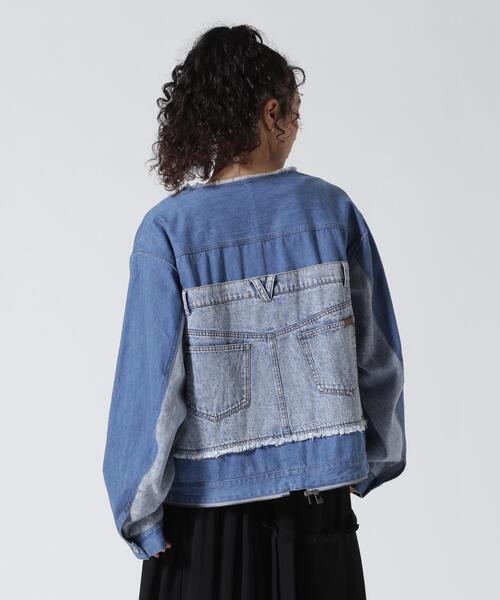 AULA AILA（アウラアイラ）の「AULA AILA/アウラアイラ/4WAY DENIM JACKET（デニムジャケット・レディース・ブラック/ブルー・0）」の12枚目の写真