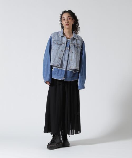 AULA AILA（アウラアイラ）の「AULA AILA/アウラアイラ/4WAY DENIM JACKET（デニムジャケット・レディース・ブラック/ブルー・0）」の14枚目の写真