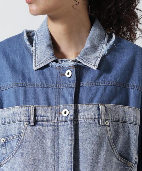 AULA AILA（アウラアイラ）の「AULA AILA/アウラアイラ/4WAY DENIM JACKET（デニムジャケット・レディース・ブラック/ブルー・0）」の17枚目の写真