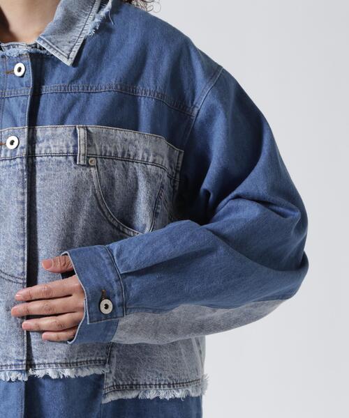 AULA AILA（アウラアイラ）の「AULA AILA/アウラアイラ/4WAY DENIM JACKET（デニムジャケット・レディース・ブラック/ブルー・0）」の18枚目の写真