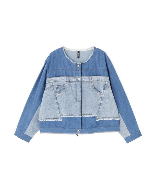 AULA AILA（アウラアイラ）の「AULA AILA/アウラアイラ/4WAY DENIM JACKET（デニムジャケット・レディース・ブラック/ブルー・0）」の22枚目の写真
