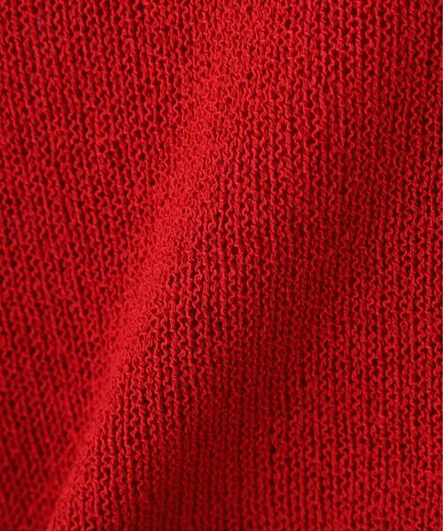 FREE'S MART(フリーズマート)の「◆透かしあみ天竺短丈ニット(ニット/セーター・レディース・レッド/ホワイト/ブラック/ネイビー/ベージュ・FREE)」の13枚目の写真