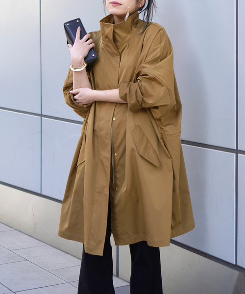 AP STUDIO(エーピーストゥディオ)の「ウインドスウェプトブルゾン(その他アウター・レディース・ブラック/キャメル・FREE)」の2枚目の写真