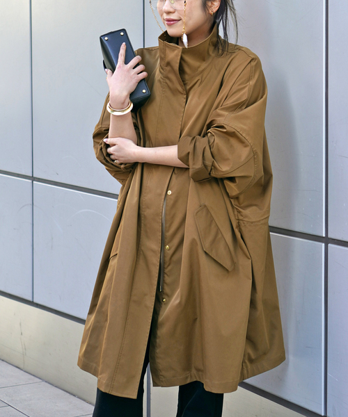 AP STUDIO(エーピーストゥディオ)の「ウインドスウェプトブルゾン(その他アウター・レディース・ブラック/キャメル・FREE)」の3枚目の写真