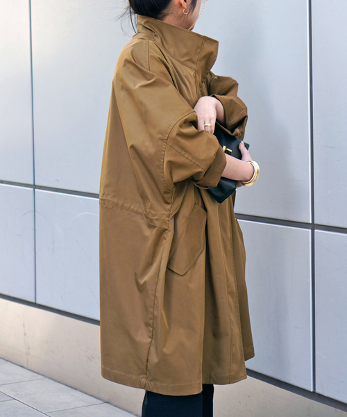 AP STUDIO(エーピーストゥディオ)の「ウインドスウェプトブルゾン(その他アウター・レディース・ブラック/キャメル・FREE)」の4枚目の写真