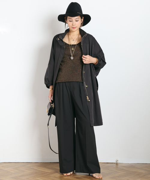 AP STUDIO(エーピーストゥディオ)の「ウインドスウェプトブルゾン(その他アウター・レディース・ブラック/キャメル・FREE)」の6枚目の写真