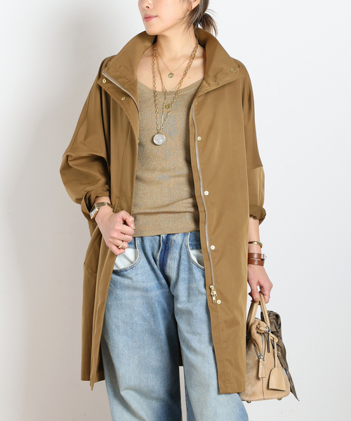 AP STUDIO(エーピーストゥディオ)の「ウインドスウェプトブルゾン(その他アウター・レディース・ブラック/キャメル・FREE)」の9枚目の写真